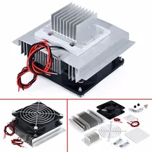 1pc DC12V Metal Peltier Semiconductor Cooler DIY Kit For Refrigeration Air Conditioner System 1pc dc12v metal peltier semiconductor cooler diy kit for refrigeration air conditioner system