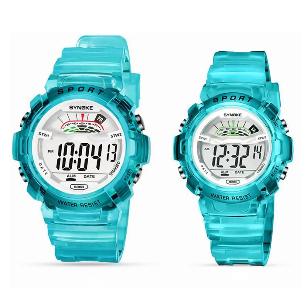 

Sports Round Dial Digital Display Kids Unisex Waterproof Luminous Wrist Watch