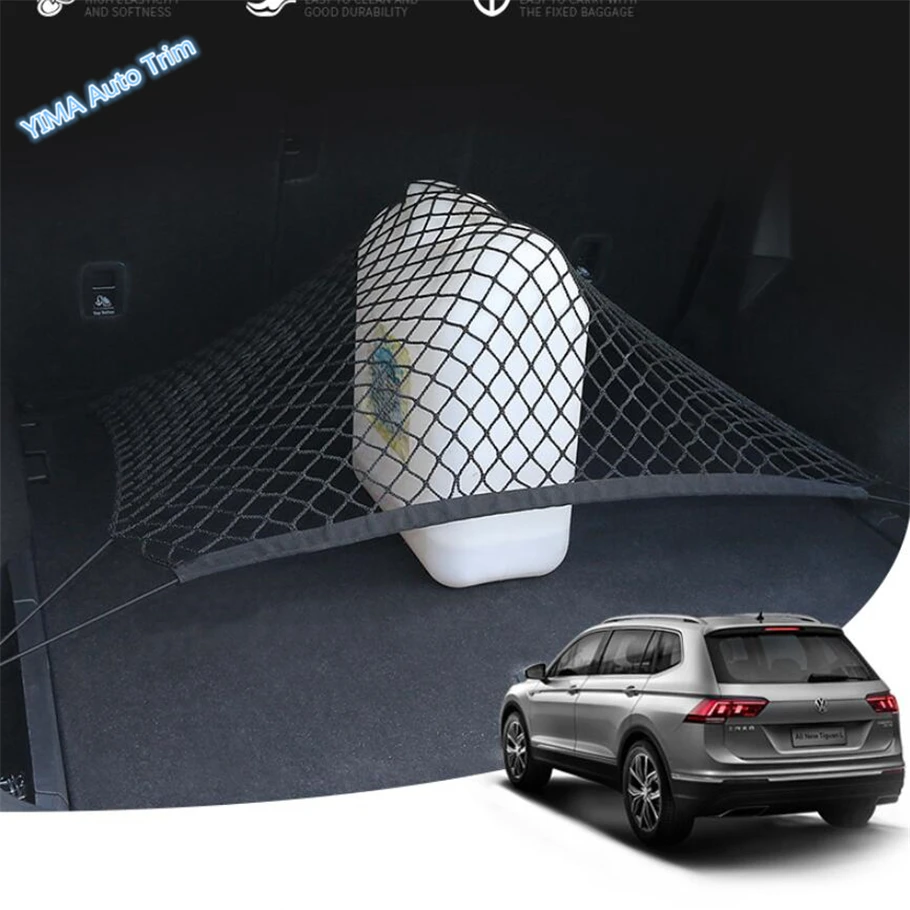 

Lapetus Car Styling Trunk Rear Luggage Storage Container Cargo Mesh Net Cover Trim Fit For Volkswagen Tiguan 2016 2017 2018 2019