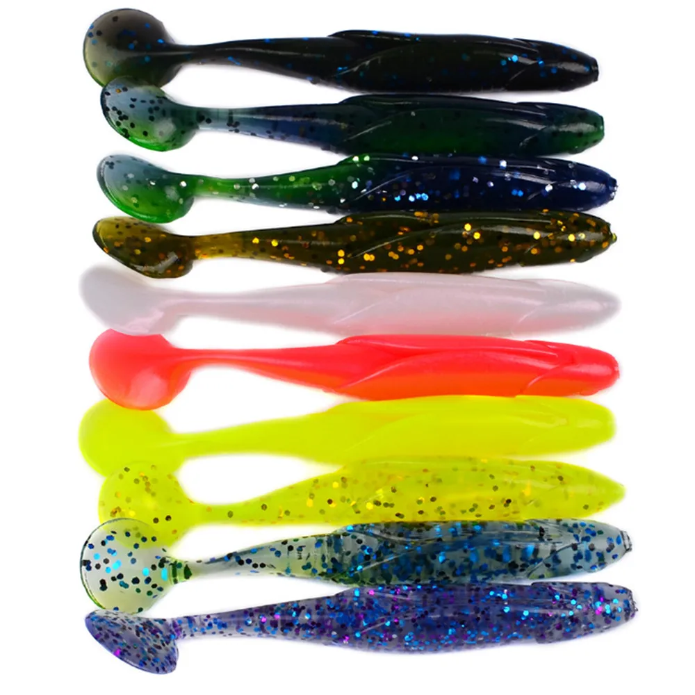 

10pcs/lot 9cm 6g Wobblers Handmade Soft Baits Fishing Lure had Manual Silicone Bass Bait Swimbaits Plastic Lure Pasca 10 colors