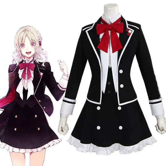 Пользовательские Косплей Японская игра DIABOLIK LOVERS Komori Yui Униформа костюм Cos