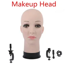 20.5″ Female Rubber Training Mannequin Head For Wig Hat Display Professional Cosmetology Bald Mannequin Head for Wig Making,Hair