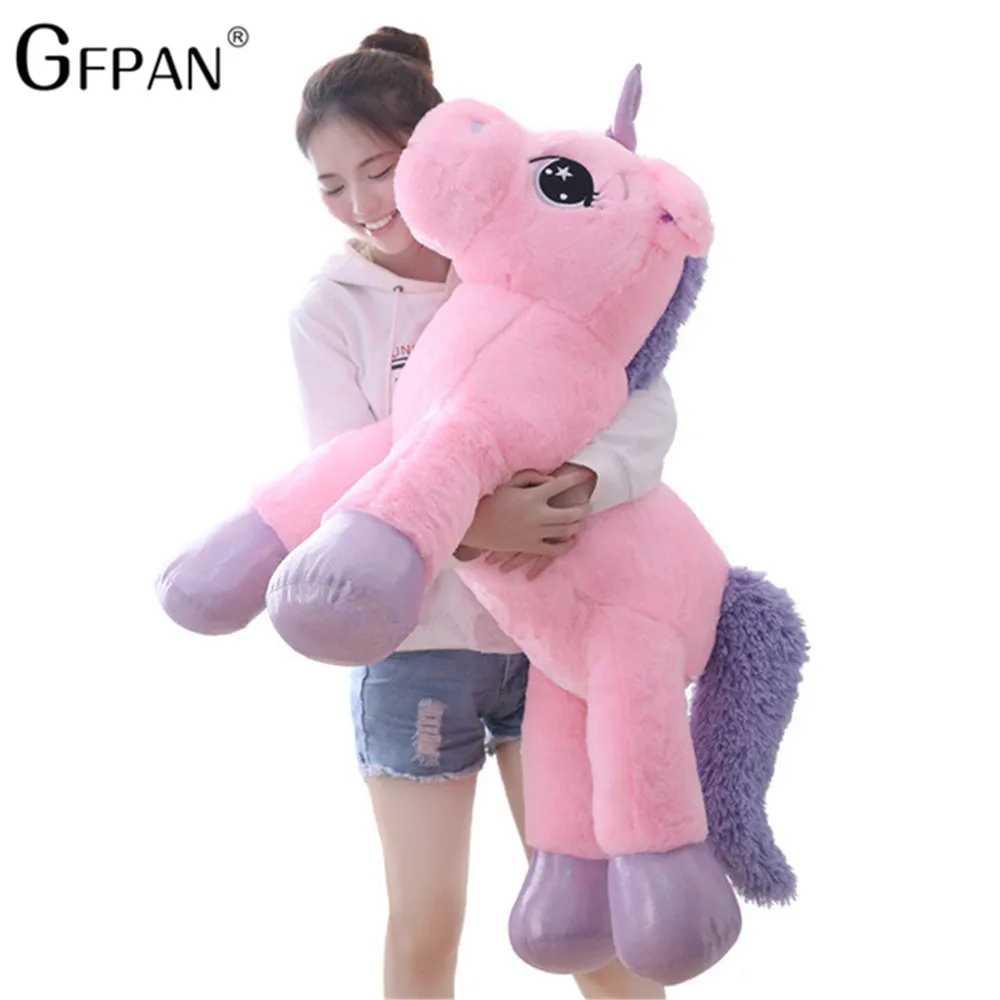 Giant 80/60cm Unicorn Plush Toy Soft Stuffed Popular Cartoon Unicorn Dolls Animal Horse Toy High Quality Toys for Children Girls Giant 80/60cm Unicorn Plush Toy Soft Stuffed Popular Cartoon Unicorn Dolls Animal Horse Toy High Quality Toys for Children Girls
