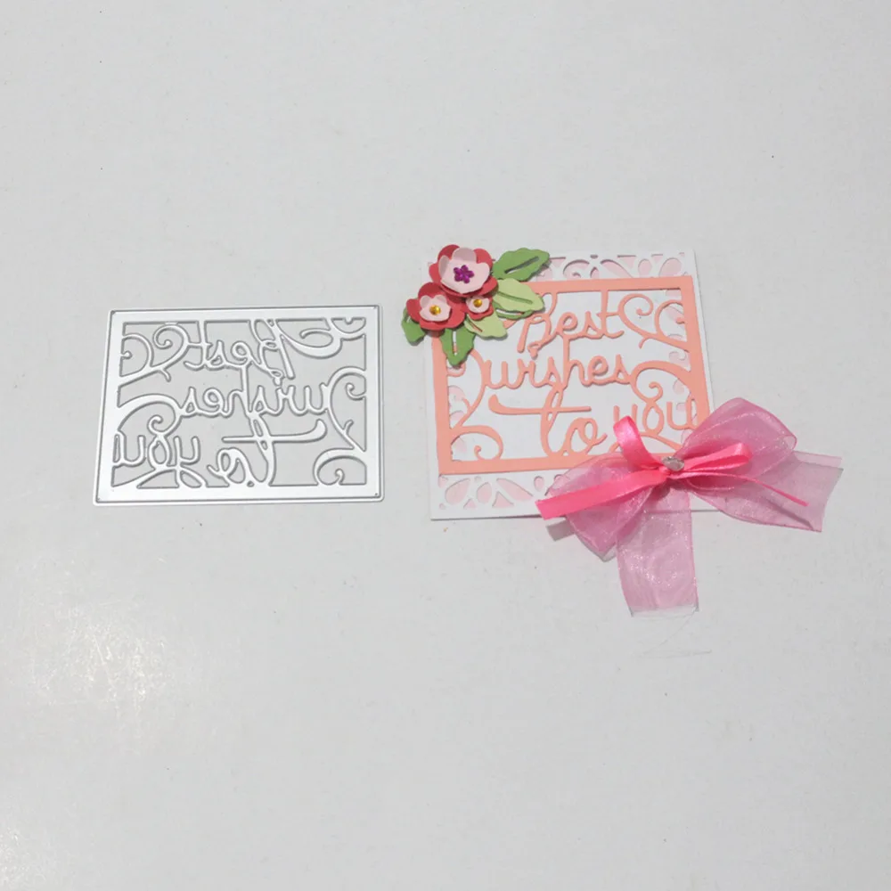 

DIY Decorative Cards Embossing Letter Frame Carbon steel Die Cutting Dies Scrapbooking Embossing Dies Cut Stencils