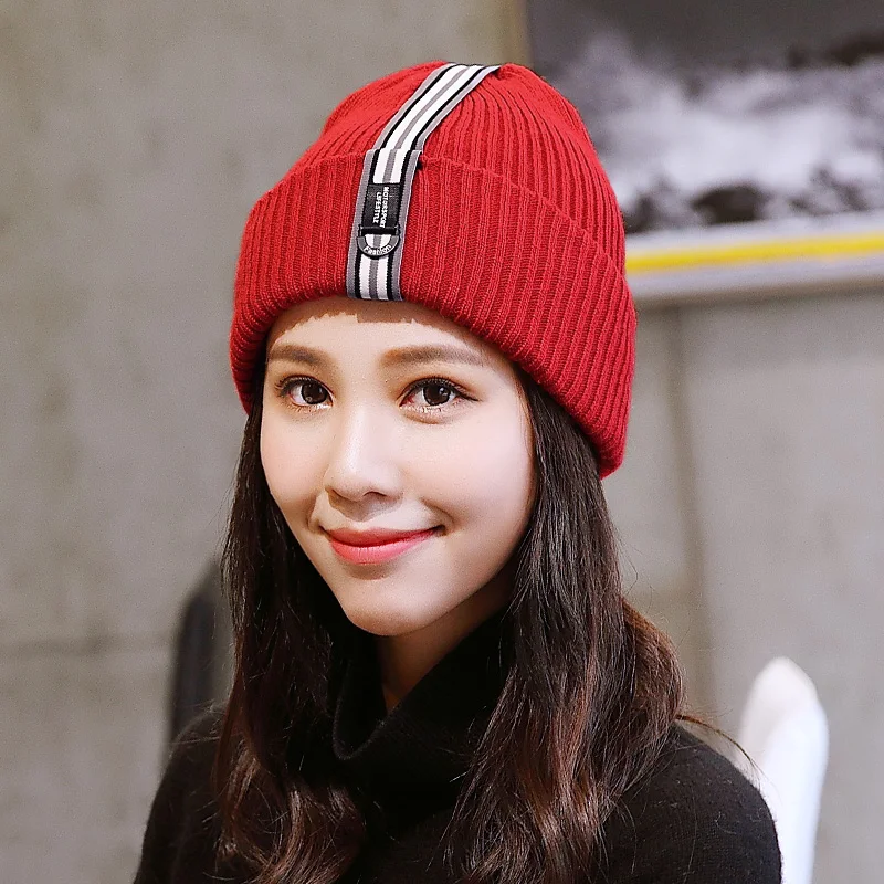 Mommin Hat Cute Bow Beanie Winter Knit Hat For Women (Multiple