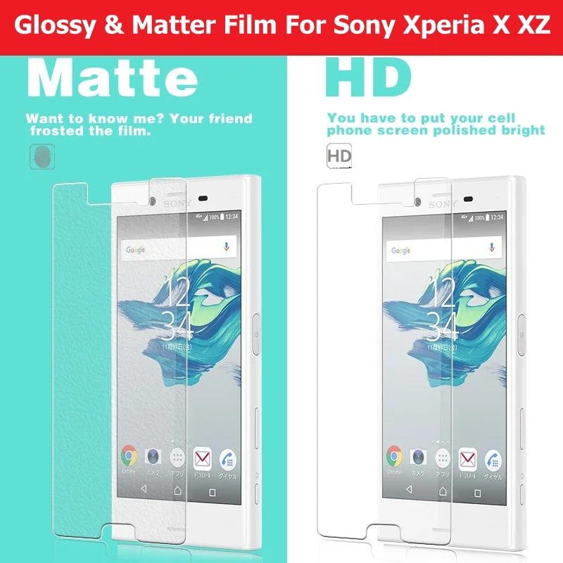 

Anti-Scratches HD Clear Glossy film & Matte film For Sony Xperia X Compact screen protector Film for Sony xperia XZ Screen film
