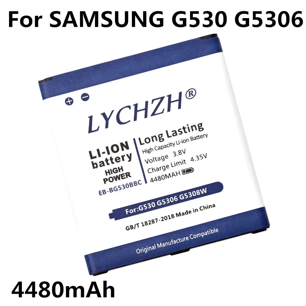

EB-BG530BBC Battery for Samsung Galaxy Grand Prime J3 2016 J5 2015 G530 G5308W G530H G530F G530FZ G531 G5306 4480mAh