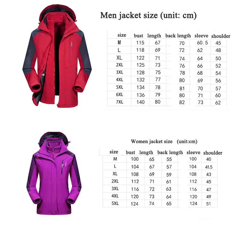 SJ-Maurie, водонепроницаемая куртка для мужчин и женщин, лыжный костюм, комплект, теплая куртка для сноуборда, Мужская лыжная одежда для туризма, катания на лыжах, M-7XL