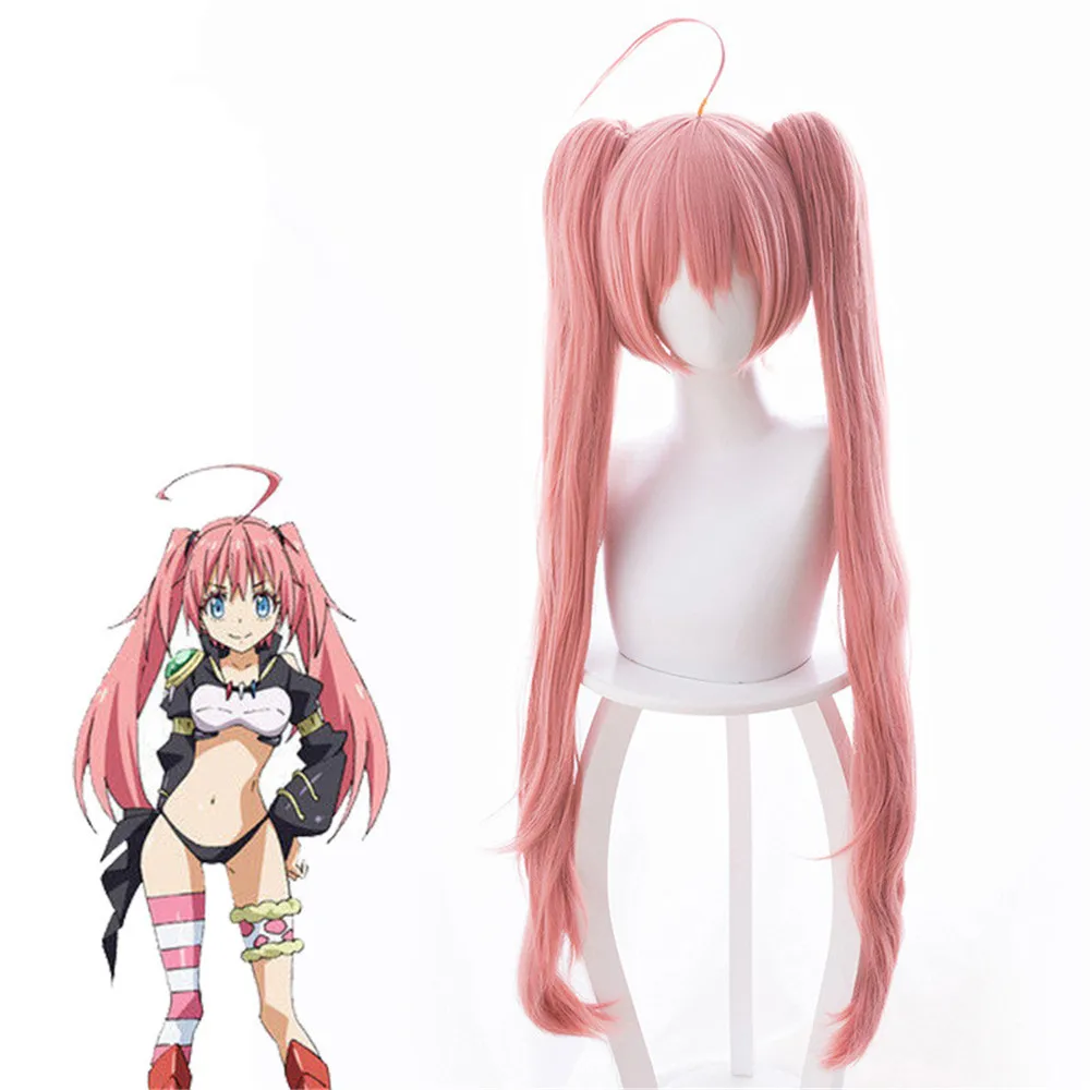 Парик для косплея Tensei shitara Slime Datta Ken парик милим Нава 90 см розовые синтетические