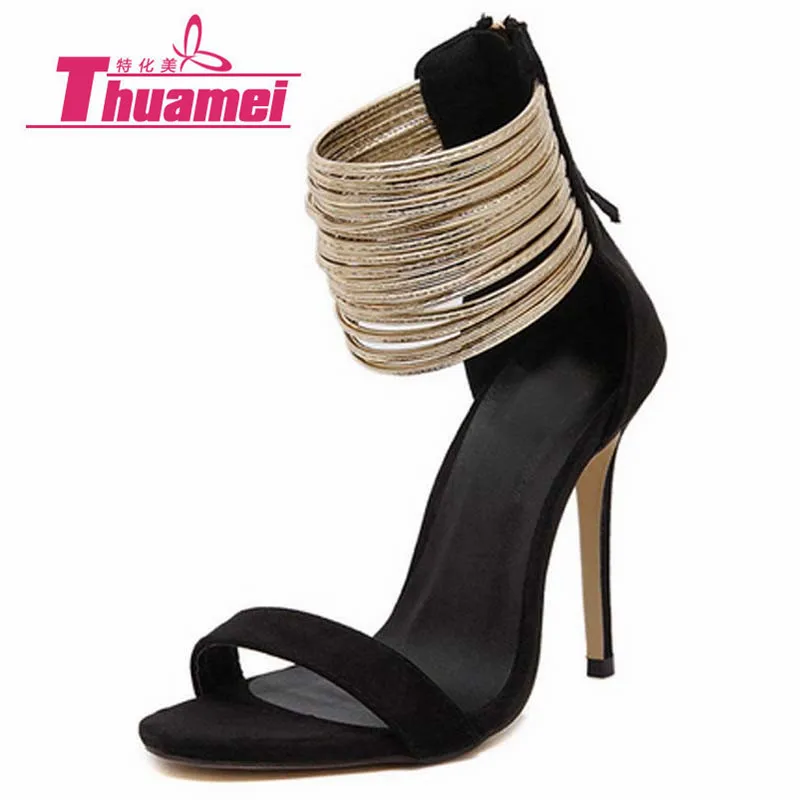 

size 35-42 New women sandals thin high heels open toe sexy party spring summer women shoes woman high-heel best #Y0605388G