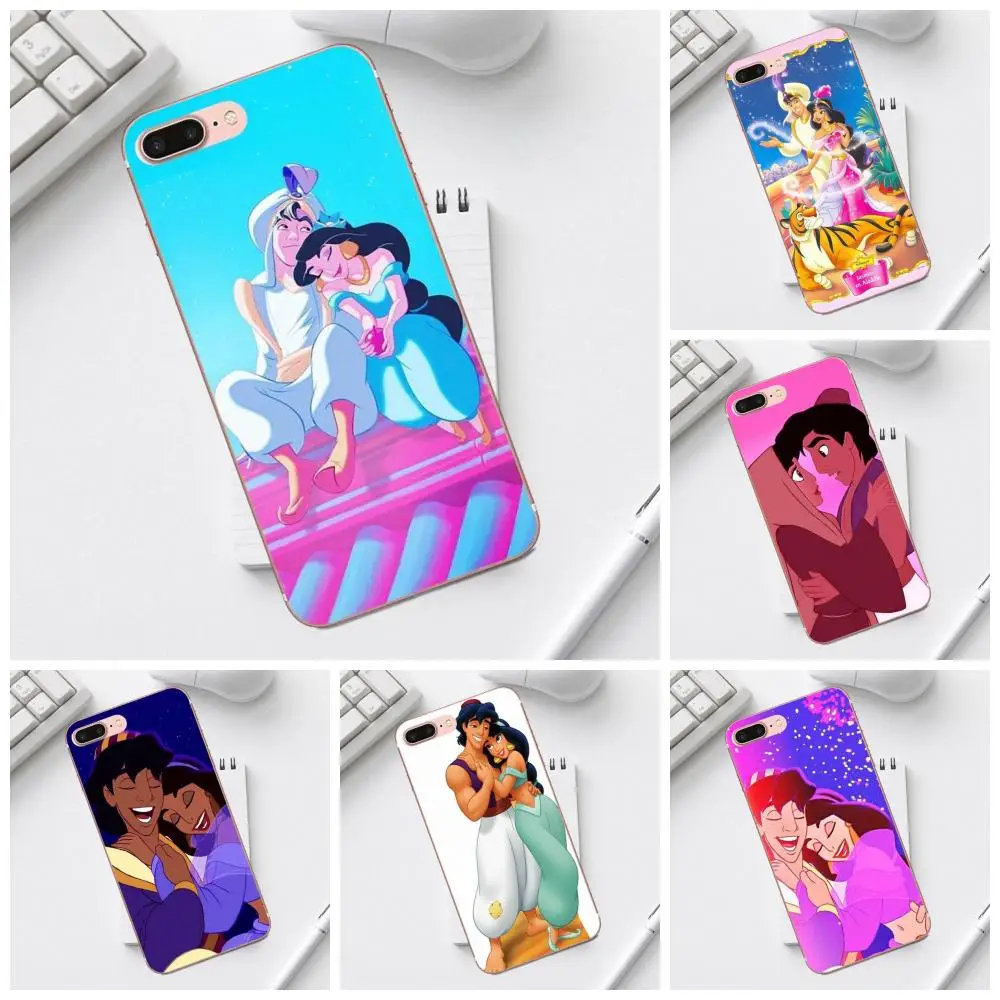 

Aladdin And Princess TPU Cover Cell Phone Cases For Galaxy Alpha Core Prime Note 4 5 8 S3 S4 S5 S6 S7 S8 S9 mini edge Plus