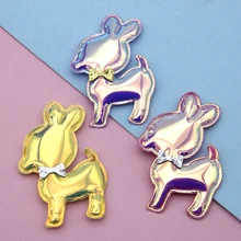 Рождественский праздник Радужный олень аксессуары для волос заплатка DIY обруч на волосы, сумочка обувь домашняя текстильная отделка, 20Yc7310