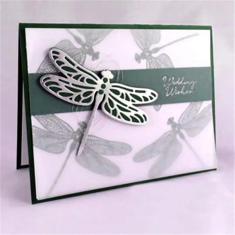 

YaMinSanNiO 5Pcs/Lot Animal Dragonfly Metal Cutting Dies Scrapbooking for Card Making New 2019 Craft Butterfly Die Cuts Stencil
