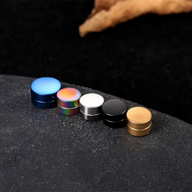 Magnetic earrings 1piece 6/8/10/12 mm for men women kids non-piercing