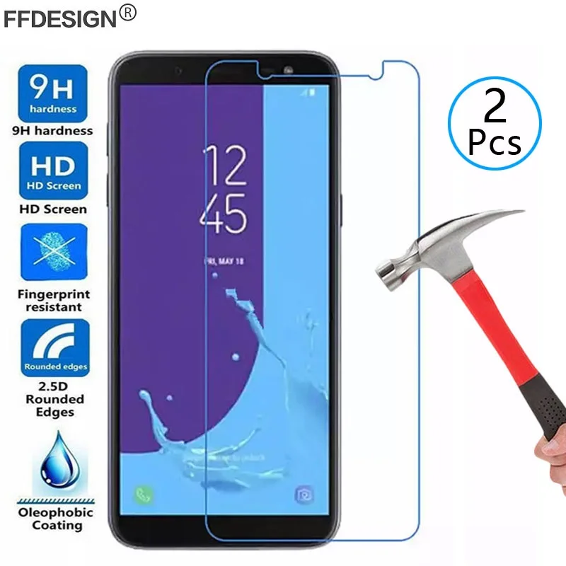 

2x Tempered Glass Screen Protector Film Foil for Samsung Galaxy J3 J5 J7 2017 Eu 2016 J4 J6 Plus J8 2018 Glass Protection Film