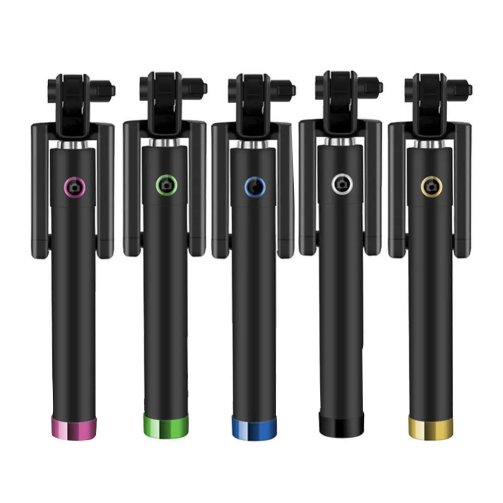 

Mini Selfie Stick Monopod Wired Foldable Mobile Phone Holder For iOS Android For iPhone Samsung Xiaomi smartphone Selfie Sticks