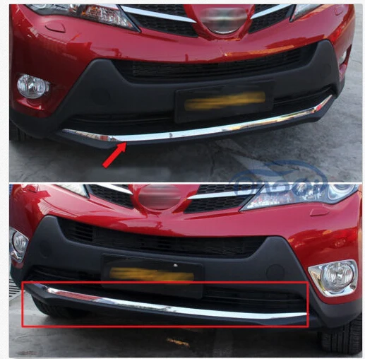 

Chrome Front Grill Grille Bumper Cover Trim For Toyata RAV4 2013 2014