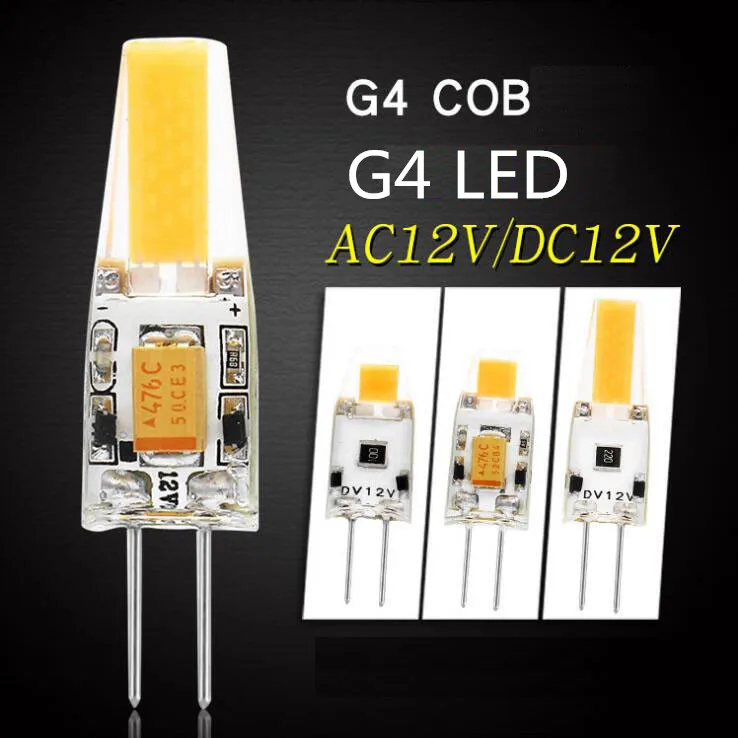 Диммируемая светодиодная мини-лампа G4 COB лампочка 3 Вт 6 постоянный ток 12 В