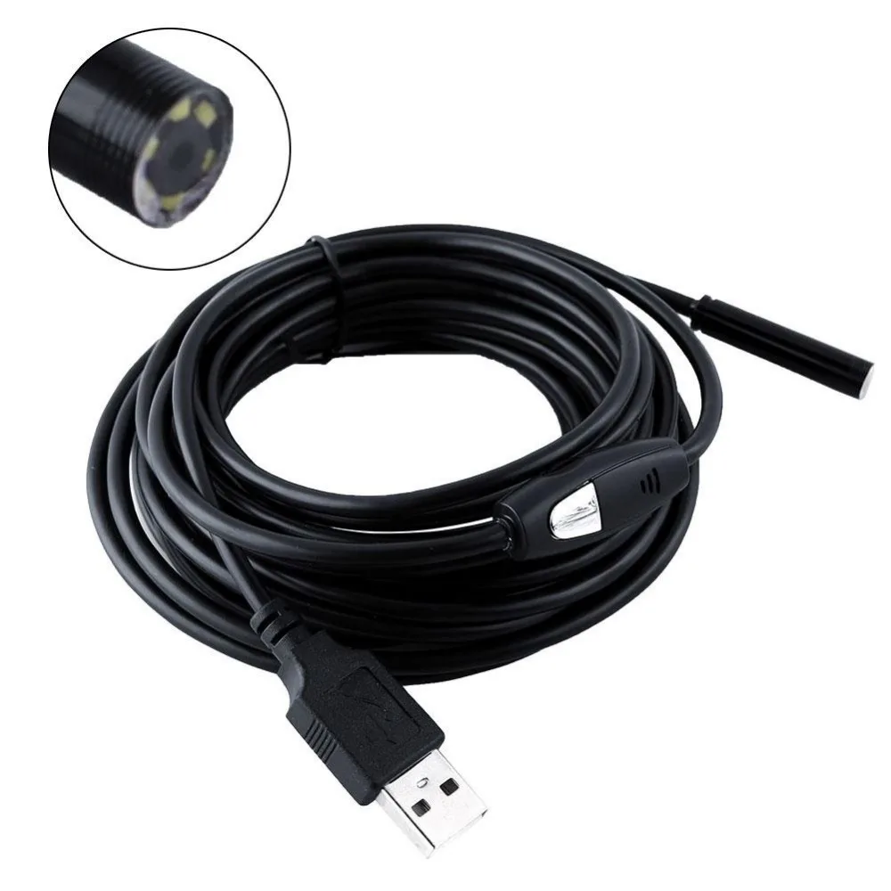 

For Android Micro USB waterproof Endoscope Camera 5M/7mm/6LED Lens Portable OTG USB Endoscope USB Android Phone Borescope