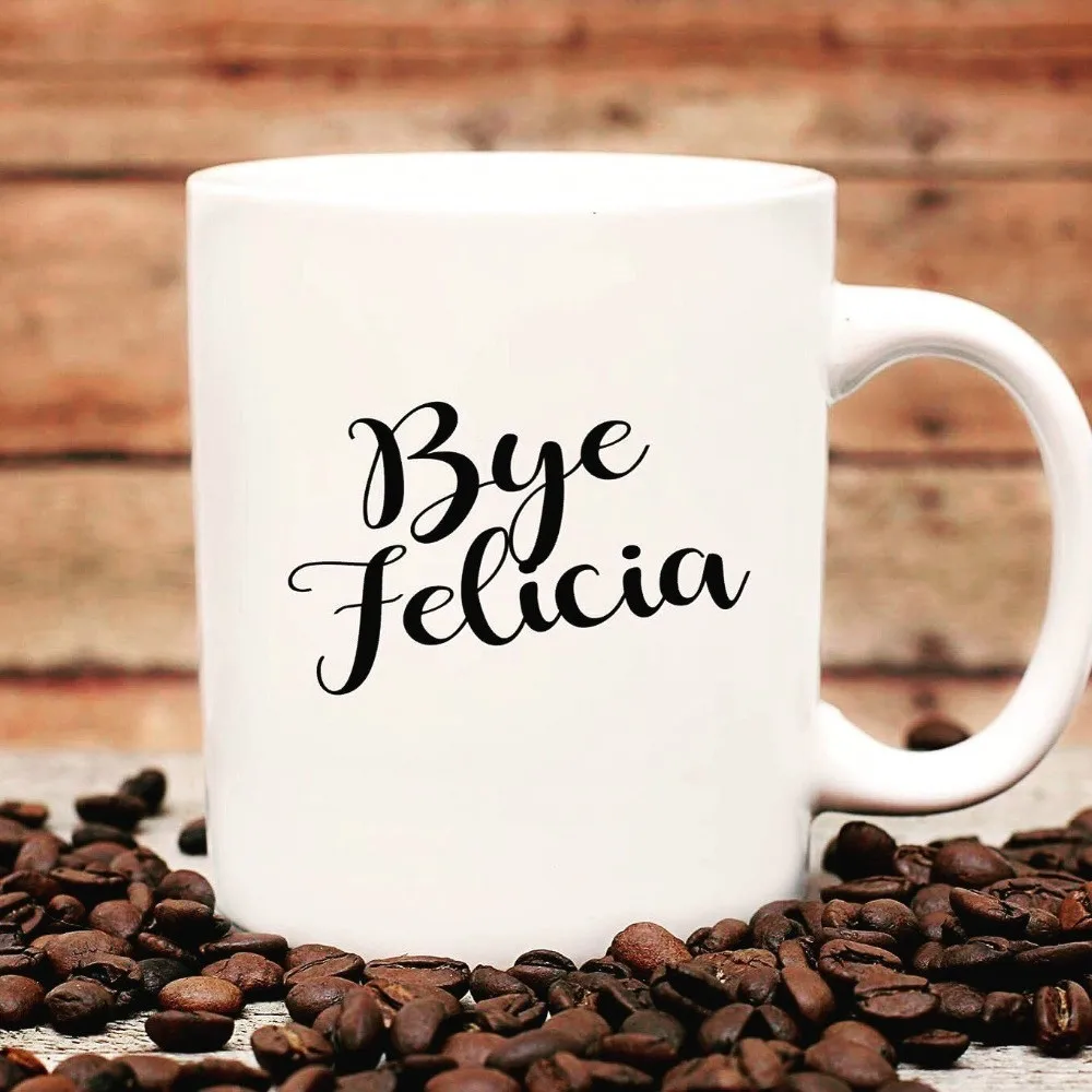 Кружки Bye Felicia чай молоко вино пиво подарок другу Новинка Подарок на годовщину |