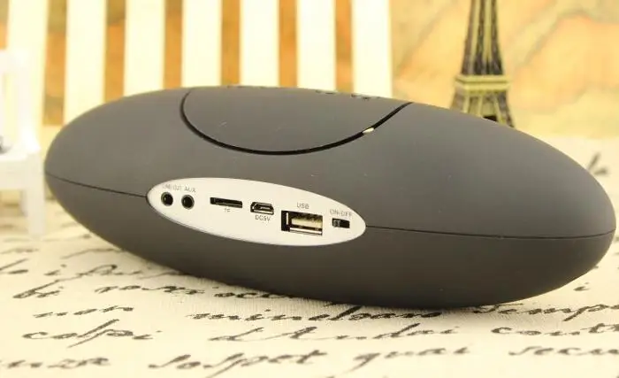 Qfx المحمولة اللاسلكية بلوتوث المتكلم مصغرة مضخم الصوت mp3 لاعب الرجبي للهاتف