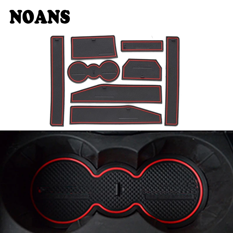 

8pcs For Range Rover Evoque 2012 2013 2014 2015 2016 2017 2018 Non-Slip Rubber Interior Car Door Armrest Storage Panel Mat