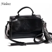 Nuleez женская сумка из натуральной кожи с новым широкополосным украшением, модная вместительная сумка для отдыха, новинка