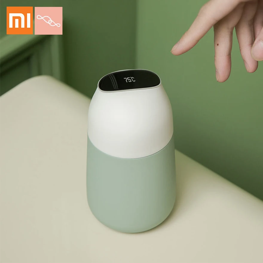 

Xiaomi Smart CC mini 310ml Thermos cup bottle thermal kiss fish Insulated Mug Vacuum Touch mijia LED screen Temperature filter