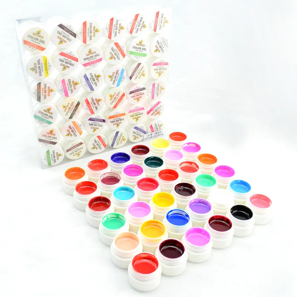 #20204 2016  nail salon use CANNI 36 color pure color uv gel kit, uv color paint gel kit,uv color gel kit