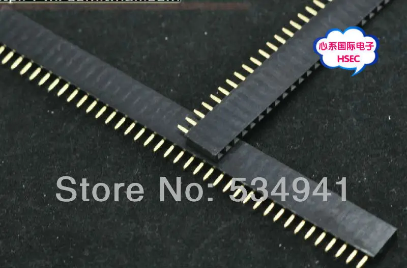 Бесплатная доставка высокое качество 4000Pins = 1*40P 2 54 Шаг Однорядный гнездовой