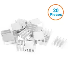 20pcs lot Aluminum Heatsink 11x11x5mm Electronic Chip Cooling Radiator Cooler for Banana Raspberry Pi RAM Memory