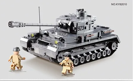 Large Panzer IV F2 Tank 1193pcs Models Building Blocks Kit