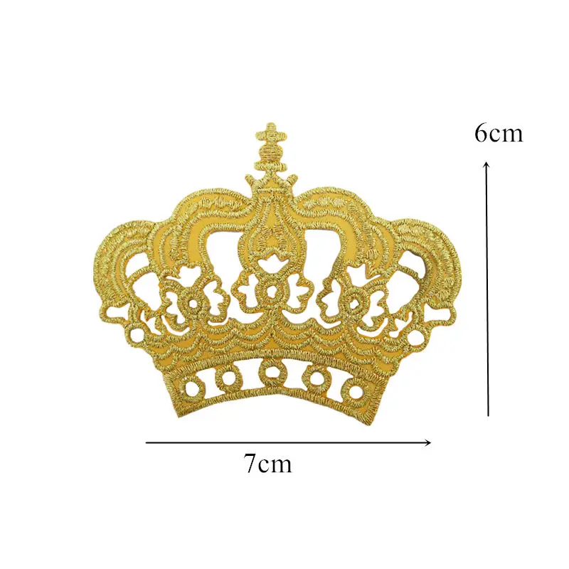 Вышивка патч пришить УТЮГ НА королевской императорской короне король вышитые нашивки Значки для сумки джинсы шляпа футболка DIY Аппликации Ремесло
