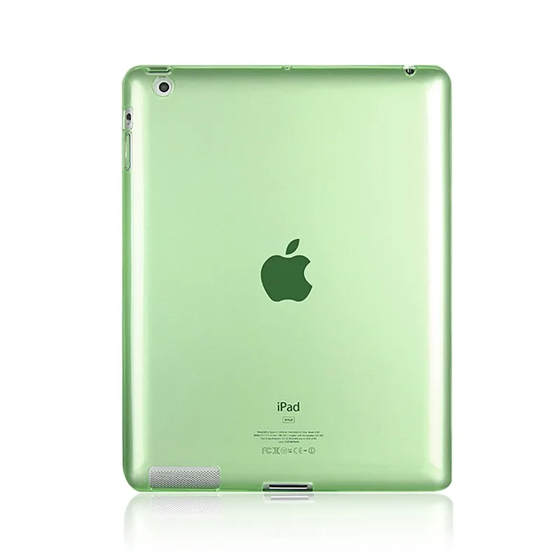 Protector Shell Case For Apple iPad 4 3 2 iPad4 Silicon Cases Cover Clear Color Soft Skin Tablets Pad Accessory Etui Coque Capa (21)