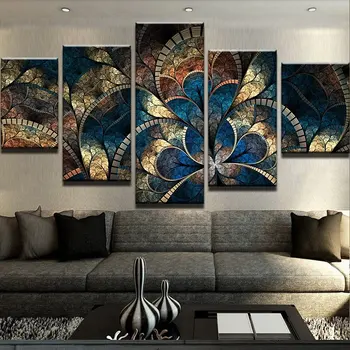

5D DIY diamond painting 5 pcs Fantasy Flowers For Living Room Home Decor Painting Wall Pictures For Living Room square