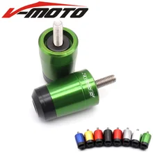 Для Kawasaki Ninja ZX6R ZX636 ZX-6R ZX-636 2003-2011 Аксессуары для мотоциклов 7/8 ''22 мм Руль рукоятки «Грипсы» бар Кепки концевые заглушки