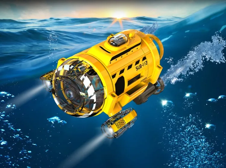 Rc Подводная лодка 6 каналов дистанционного управления RC мини подводная лодка аквариум подводная лодка фидер