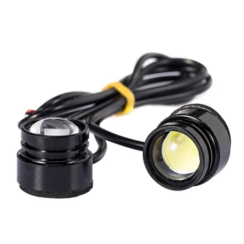 

MGTV LIGHT 2Pcs Car LED Eagle Eye Light 12V Parking Turn Daytime Traffic Lights Car DRL White Spare Reversing Bulb Day Light