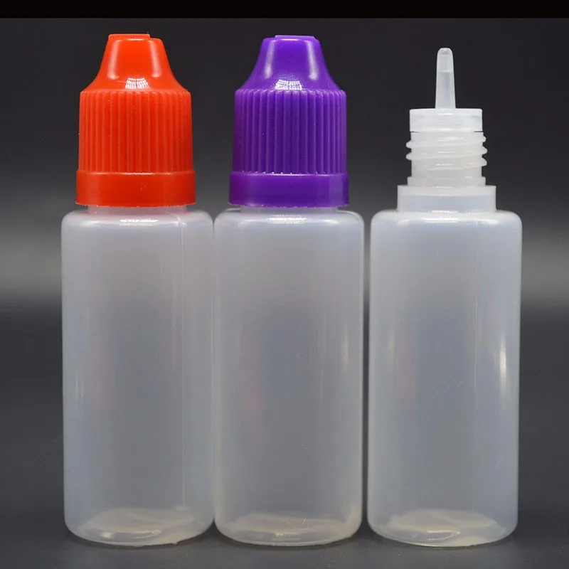 Wholesale 3000pcs 10ml Plastic Dropper Bottle Child Proof Caps & Tips