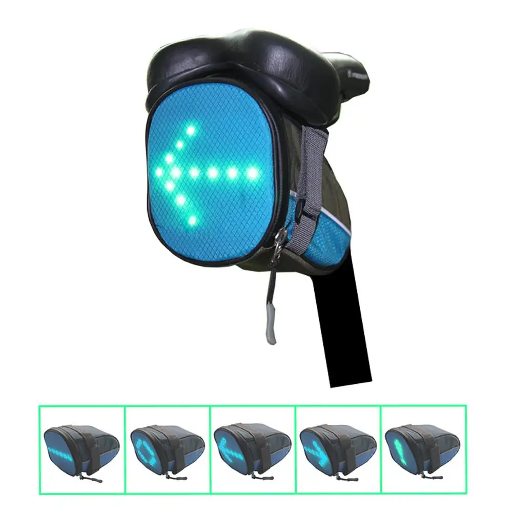 

30 LED Wireless Remote Control Safety Turn Signal Light Riding Tail Bag Bicycle Riding Night Warning Guiding Light Tool Bag