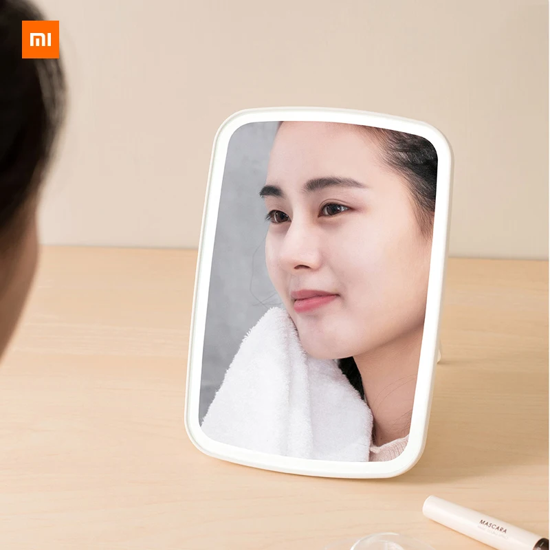 

Newest Xiaomi Youpin Desktop LED Makeup Mirror Touch-sensitive Control LED Natural Light Fill Adjustable Angle Long Battery Life