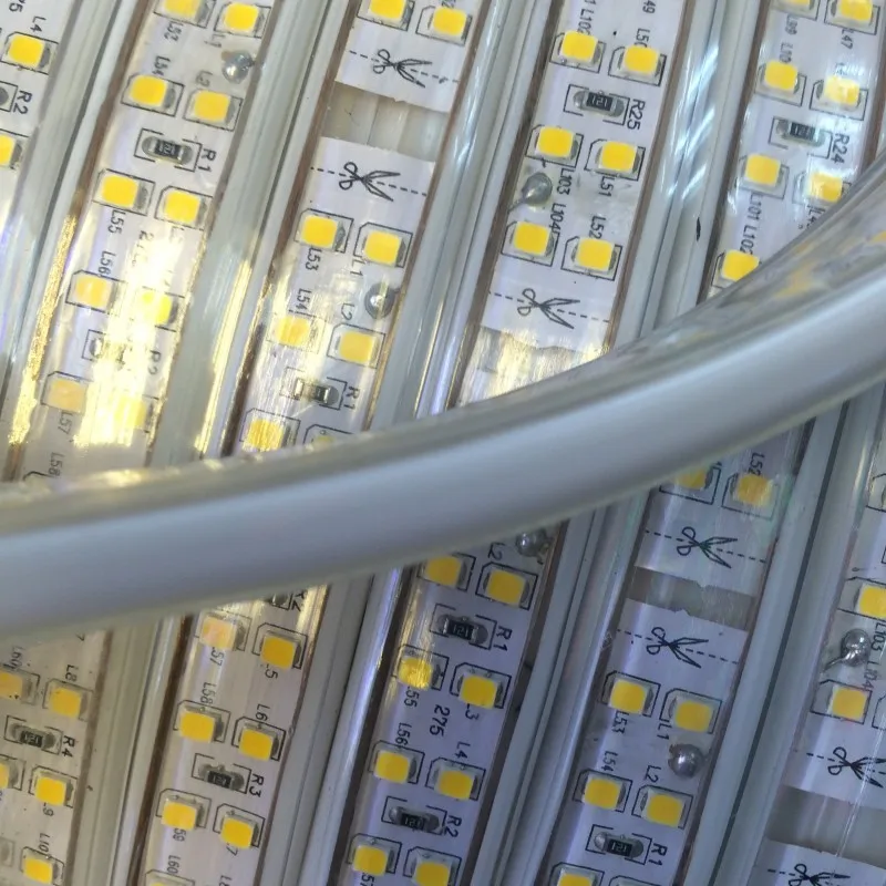 Лента светодиодная Водонепроницаемая двухрядная 208 светодиодов 220 В 2835 SMD|home decor