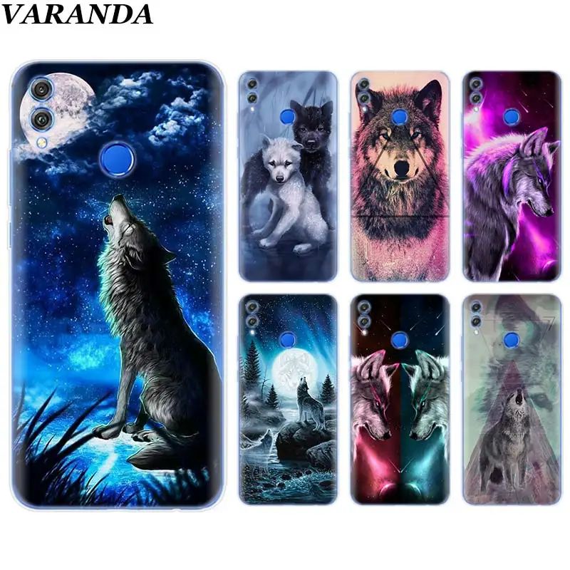 

Classic Cool Wolf Hipster Silicone Soft Case for Huawei Honor 8X 8C 8S 8A 9 10 Lite 20i View 20 Y6 Y7 Y9 2019 Case Coque