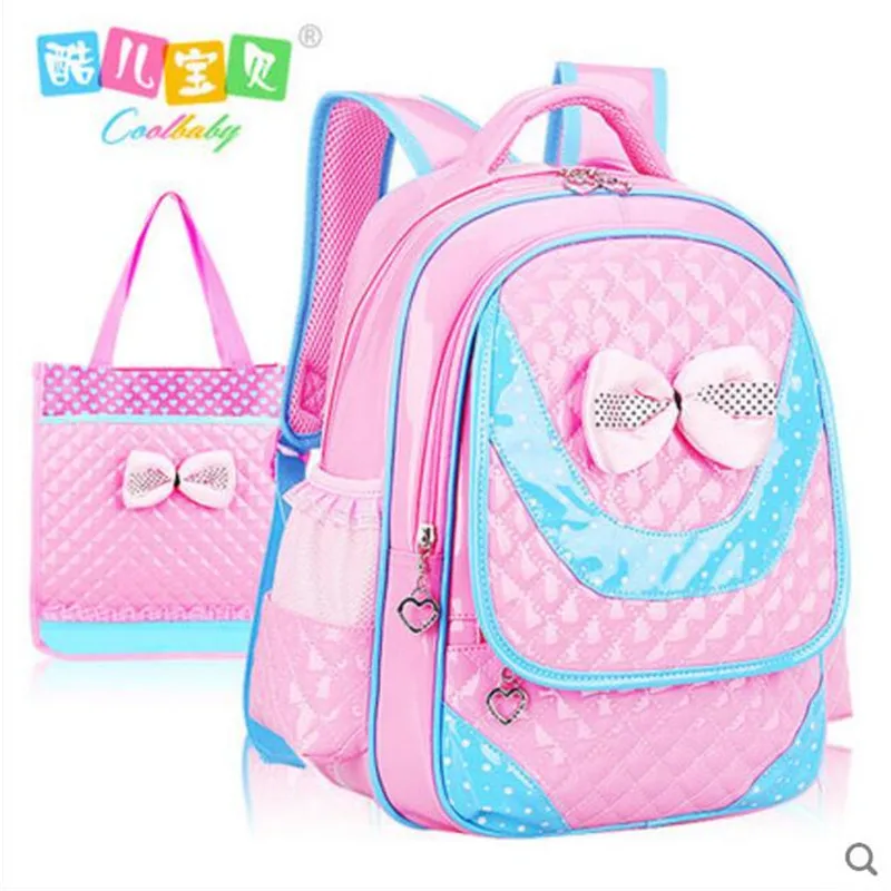 COOL BABY lovely princess backpack lightweight durable Pu leather