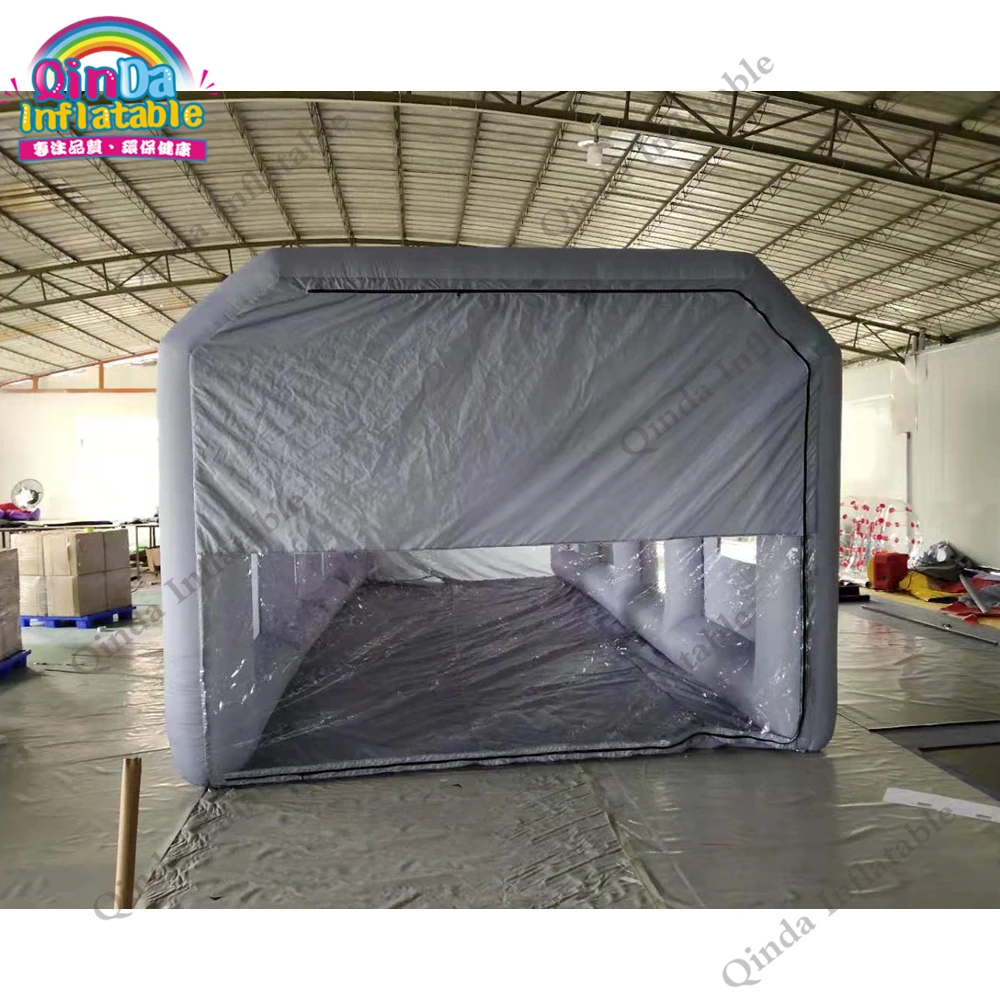  Outdoor portable inflatable car painting spray booth 8x4x3m mobile inflatable paint tent for car