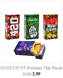 "420" Pattern Ice Rainbow Color Metal Cigarette Case(90x80MM) Hold 20 Regular Size Cigarettes(85mm*8mm) With 2 Clips