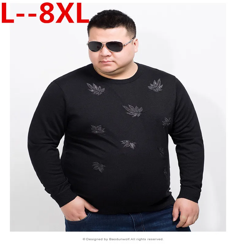 10XL 8XL 6XL 5XL Sweater Men 2018 Spring New pullover Loose Fit Thin Mens Knitted Sweaters Male Curl Hem High Quality Plus Size 10XL 8XL 6XL 5XL Sweater Men 2018 Spring New pullover Loose Fit Thin Mens Knitted Sweaters Male Curl Hem High Quality Plus Size