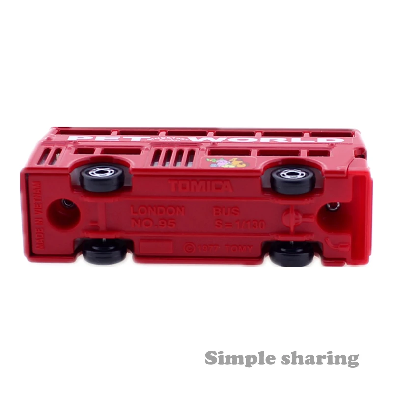 TAKARA TOMY TOMICA нет. 95 Лондонский автобус пресс форм масштаба 1:130 Детские литые игрушки