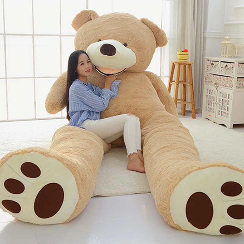 

1 PC 100cm The Giant Teddy Bear Plush Toy Stuffed Animal High Quality kids Toy Birthday Gift Valentine's Day Gifts Free Shipping