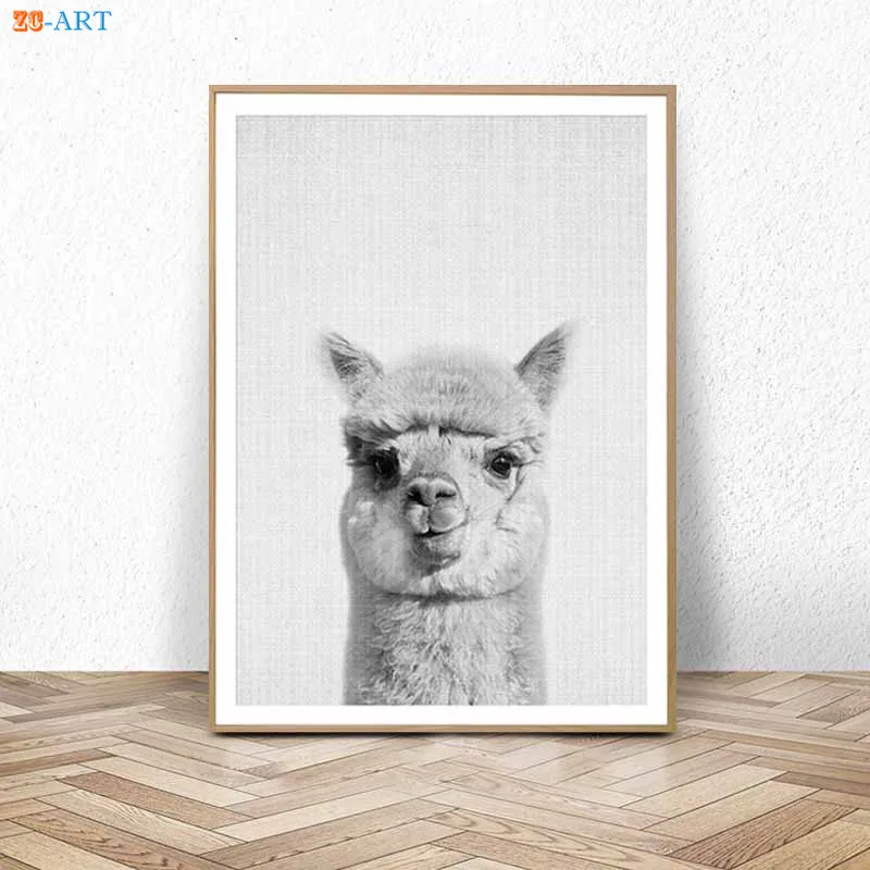 Koala Альпака Полярный медведь печать питомник Животное Декор стены искусства